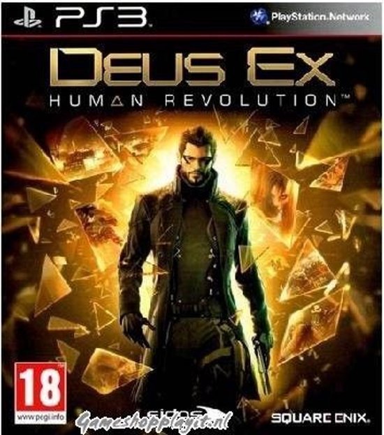Deus Ex Human Revolution PS3 cover